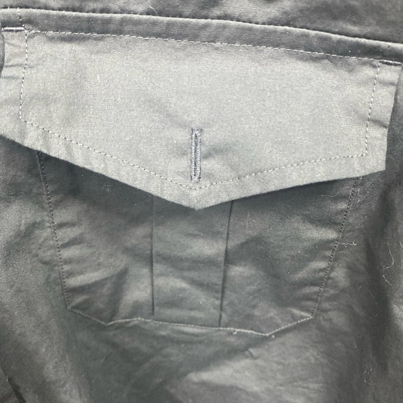 Express Mens MK2 Shirt Modern Fit Size M 15-15.5 Black Button Up Roll Tab - Picture 7 of 8